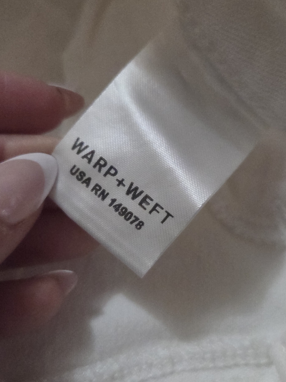 NWT Warp + Weft Wide Leg Ankle Crop Jeans in White Size 12 / 31 - Picture 8 of 12